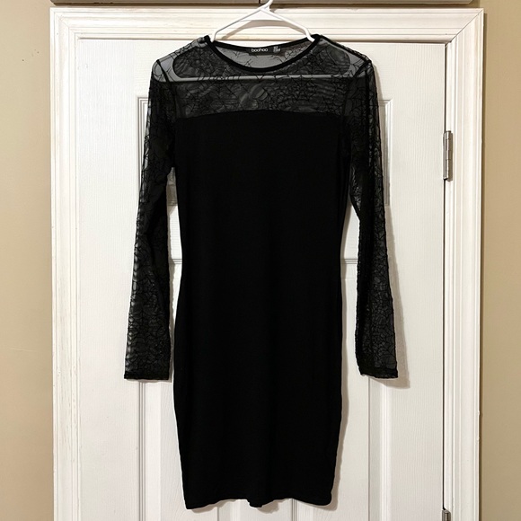 ‼️ NAME YOUR PRICE /// DONATING THU 5/11 ‼️ Spiderweb Bodycon Mini Dress - Picture 2 of 5